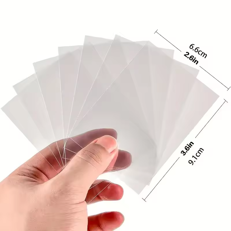 Esports Gaming Arm Sleeve - 100/300 個ソフト透明カードスリーブプレミアムクリアプラスチックスリーブゲームプレイ用コレクタブルカードプロテクターカードスリーブ