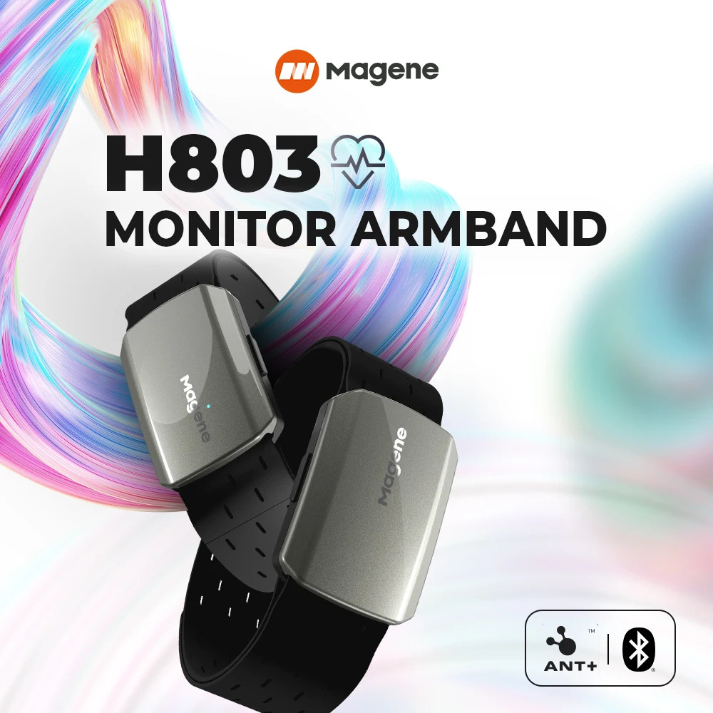 Dual Monitor Stand - Magene H803 心拍数アームバンドモニター デュアルモード Bluetooth ANT