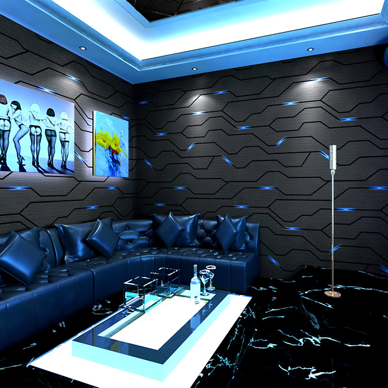 Esports Gaming Wallpaper - 3Dステレオミュージックバー,装飾壁装,テクノロジー,ゲームルーム,紙の装飾
