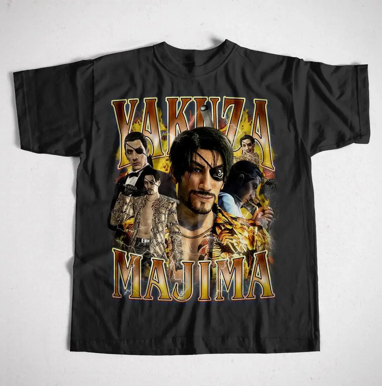 Esports Gaming Shirts - 日本のゲーミンググラフィックシャツヴィンテージトップスKYakuza Majima Mad Dog of Shimano