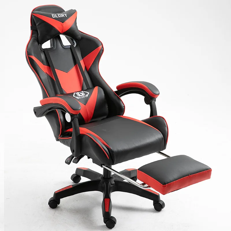 Esports Gaming Cafe - # フットレスト付きゲーミングチェア、ホームオフィス/ゲーミング/インターネットカフェ/eスポーツチェア