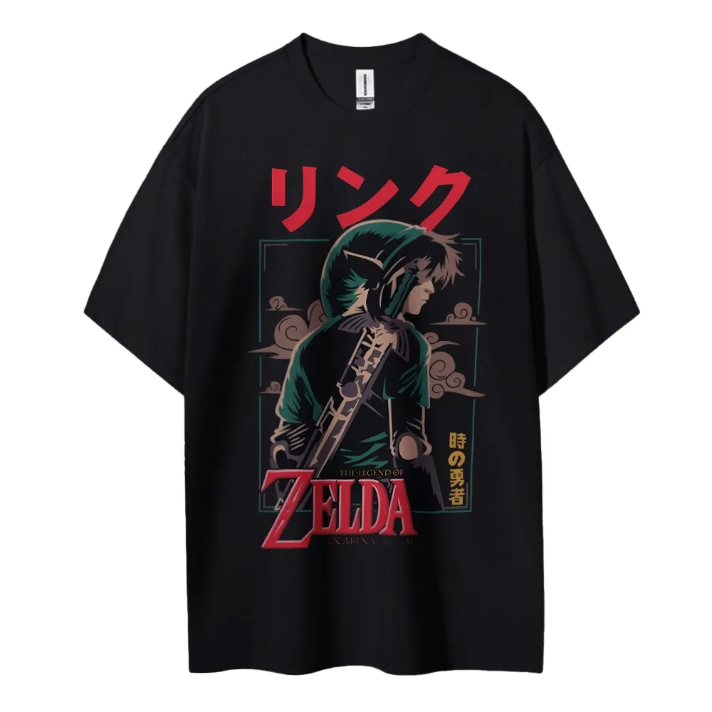 Esports Gaming Shirts - ゼルダの伝説 リンク Tシャツ メンズ コットン 半袖トップス