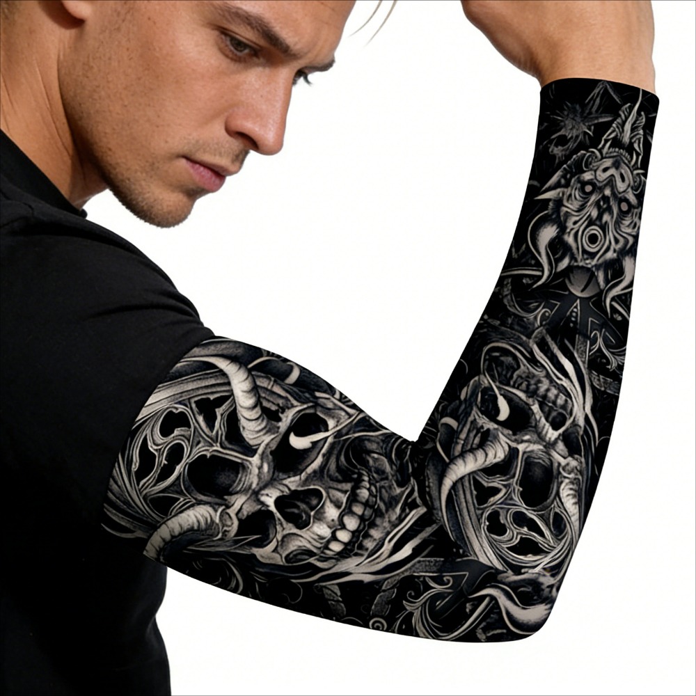 2 個アウトドアスポーツタトゥーアームスリーブ日焼け防止シー - Esports Gaming Arm Sleeve のレビューと価格