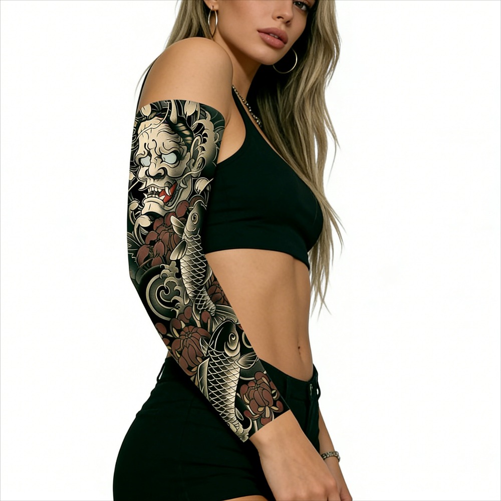 2 個アウトドアスポーツタトゥーアームスリーブ日焼け防止シー - Esports Gaming Arm Sleeve のレビューと価格