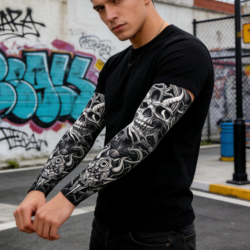 2 個アウトドアスポーツタトゥーアームスリーブ日焼け防止シー - Esports Gaming Arm Sleeve のレビューと価格