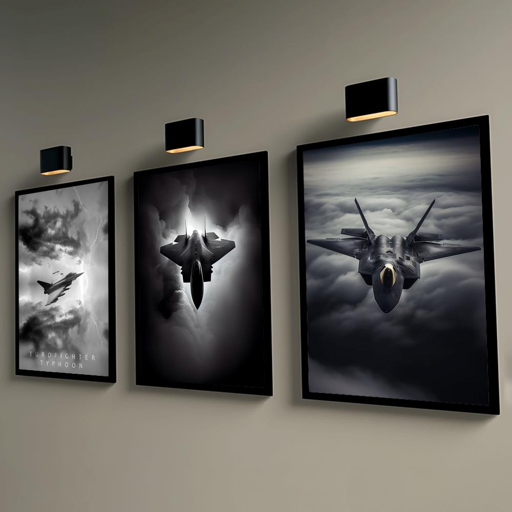 クールな戦闘機ポスター ウォールポスター 自己粘着式 防水  - Esports And Gaming Lounge のレビューと価格