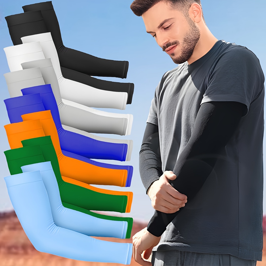 通気性の高いサンシェードアームカバー7組、ユニセックスグロー - Esports Gaming Arm Sleeve のレビューと価格