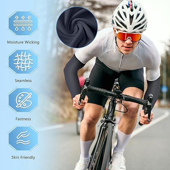 通気性の高いサンシェードアームカバー7組、ユニセックスグロー - Esports Gaming Arm Sleeve のレビューと価格