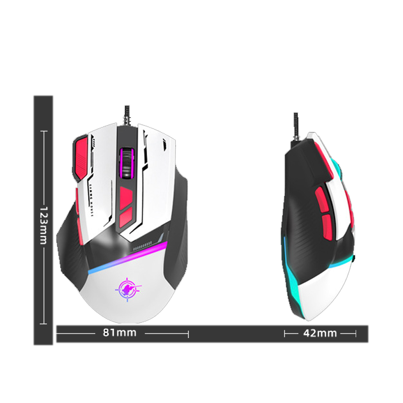 マクロプログラミングマウスゲーミングUSB有線マウスRGB発 - Esports Gaming Maus のレビューと価格
